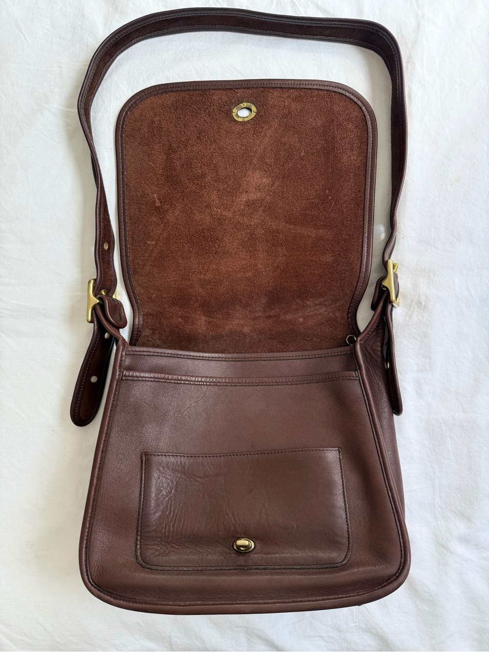 Coach Vintage Stewardess Bag Brown Leather Style 9525 Made in Original NYC USA - Picture 10 of 15